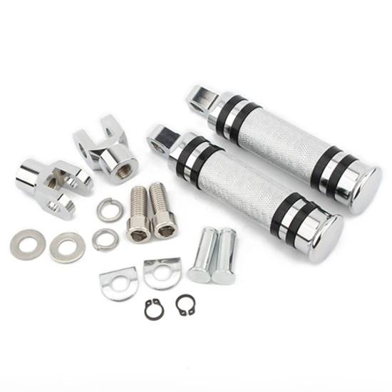 Motorcycle Knurled Modified Foot Pegs Folding Footrests Pedals For Harley Kawasaki Yamaha Suzuki Honda Ducati BMW Universal