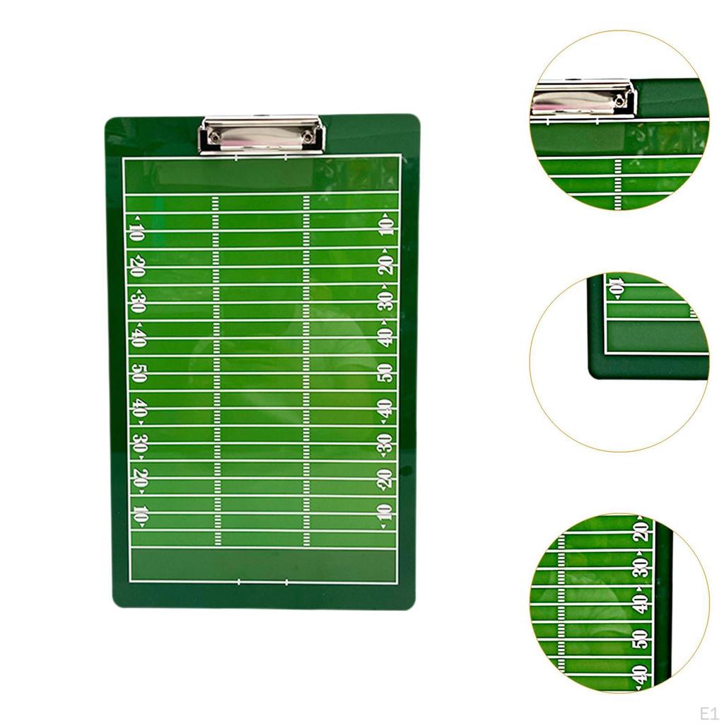 Football Coaches Clipboard Erasable Board Portable Coaching Equipment for Sports Ball