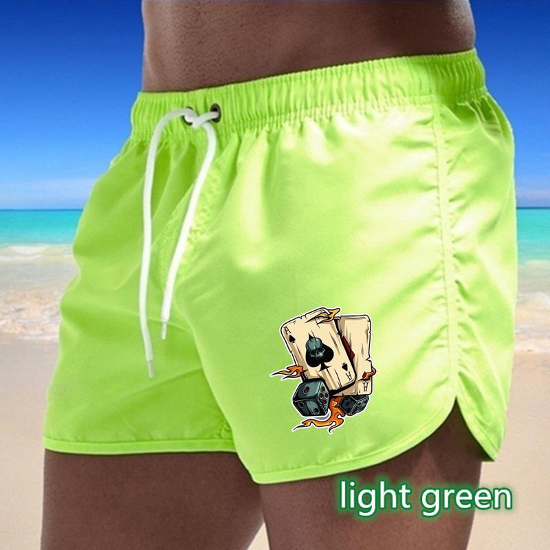 BBK-55 2025 Summer Men's Quick-Drying Swim Trunks Sports Pants Swimwear Beach Shorts Jogging Shorts