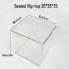 Commercial Plastic Food Storage Container with Flip-Top Lid