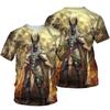 3D Gedrucktes Ägyptisches T-Shirt Herren Retro Ägypten Muster T-Shirts Sommer Harajuku Lockere T-Shirts Kurze Ärmel Unisex Rundhals Oberteile