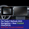 For Tesla Model 3/Y/S/X Refresh Car Central Control Navigation Screen Tempered Glass Film Protector Trument Protective Films