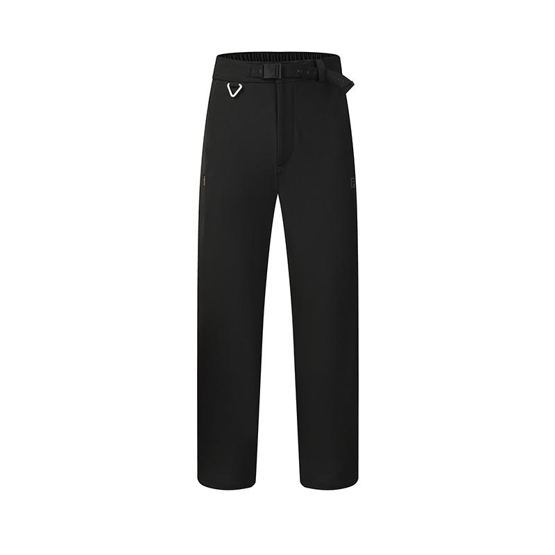 Fila Explorer Minimalist Solid Color Outdoor Mountain Sports Classic Versatile Comfortable Straight Leg Woven Casual Pants Men Bottoms A11M547805FBK