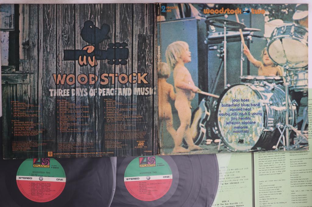 LP Record VARIOUS - Woodstock Two P50067A ATLANTIC 1971 Japan Rock Used
