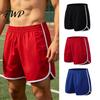 Men Fitness Shorts Summer Sports Quick-drying Breathable Gym Workout Short Pants Elastic Waist Drawstring Athletic Running