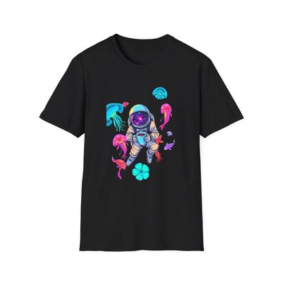 Cosmic Astronaut Tee, Unique Graphic T-Shirt, Space Lover Gift, Casual