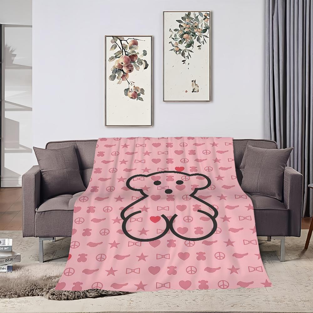 Classic Funny Energetic T TO US B Be Ar S Blanket For Soft Throw Blanket for Picnic Bed Sofa Home Bedroom Cozy Warm Comfortable