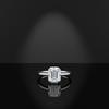 Anello Pagoda Rettangolare Taglio Moissanite in Argento Sterling S925 Moda Donna Gioielli Minimalisti Vendita Calda Transfrontaliera