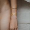 Fashion Commuter Must Enter Retro Brass Plated 18K Real Gold Unique Personality Drip Glaze Fashionable Hipster Opening Bracelet Women