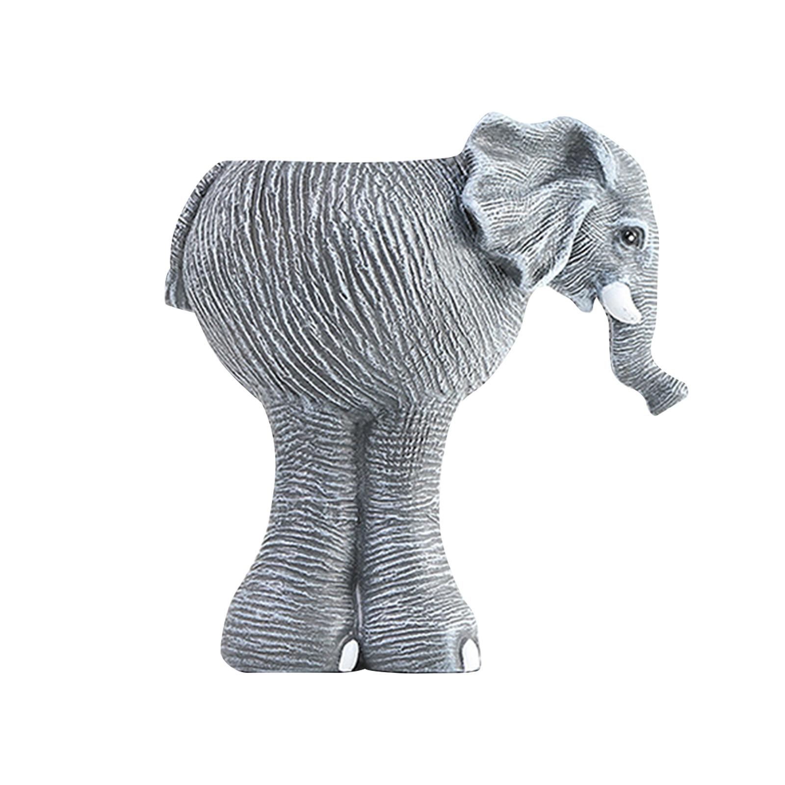 

Elephant Shaped Ceramic Flower Pot Planter, Unique Animal Design, Indoor/Outdoor Use, Decorative Home Garden Decor One Size