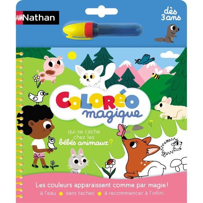Coloréo - Bébés animaux - NATHAN - Coloriage à l'eau pour enfants de 3 ans et plus