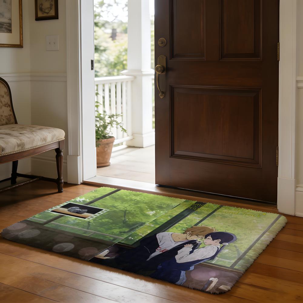 HHoshino Ai Fußmatte Weiche Flanell-Absorptionsmatte Rutschfester Teppich Zuhause Schlafzimmer Badezimmer
