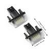 2pcs Direct Replacement License Plate Light 18 LED Car Plate Light LED License Light  For Citroen C3