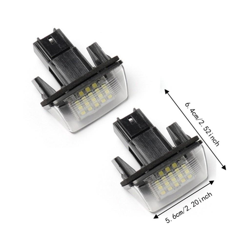 2pcs Direct Replacement License Plate Light 18 LED Car Plate Light LED License Light  For Citroen C3