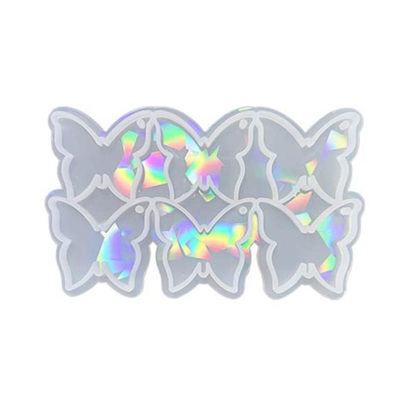Jewelry Casting Mold Star Moon Heart Butterfly Silicone Mold Holographic Resin Mold for DIY Keychains Earring Pendant
