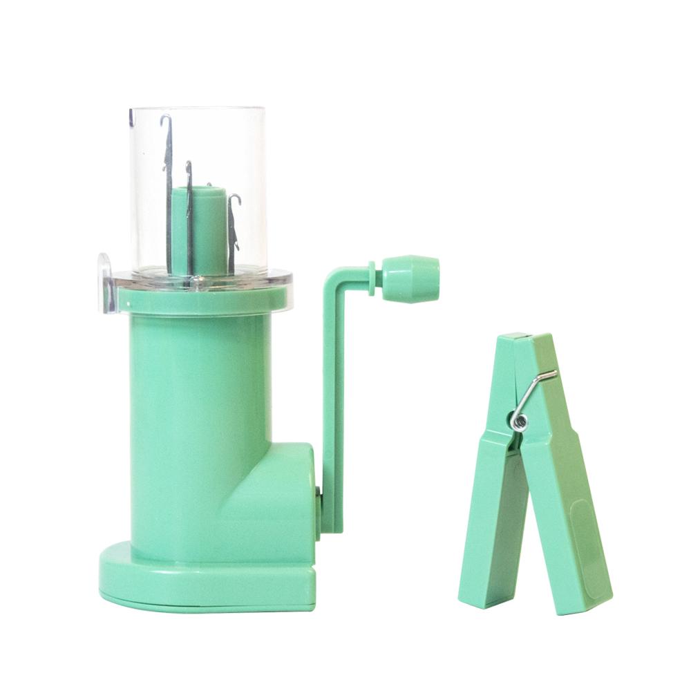 Portable Hand Knitting Machine Hand Crank Knit Loom for DIY Sweaters and Scarves Embellishment Tool with Accessories for Weaving
