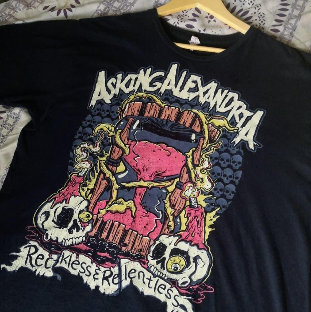 

Asking Alexandria Gift For Fans Black T-Shirt Cotton S-5XL Unisex T-Shirt XXXL