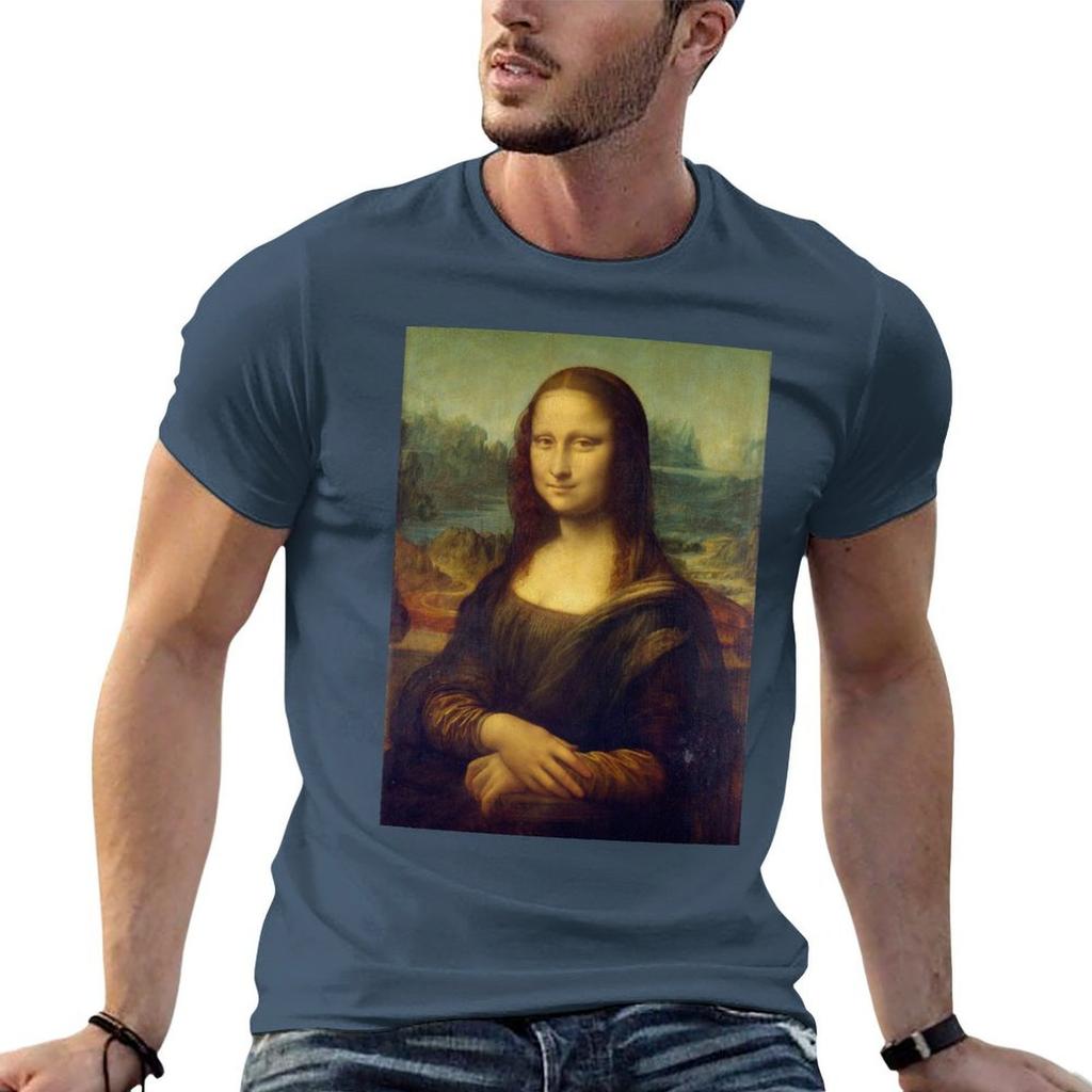 Mona Lisa by Leonardo Da Vinci TShirt cotton t shirts Unisex t shirt Unisex casual anime tshirt Tshirt