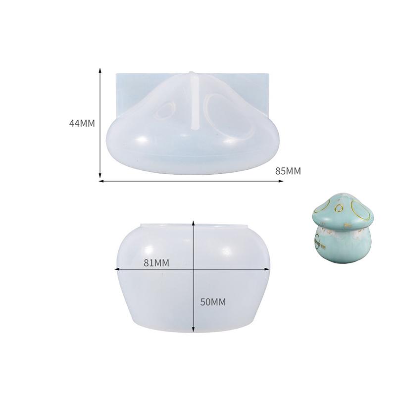 Multi-function Mushroom Storage Boxes Display Epoxy Resin Silicone Molds Making For DIY Aromatherapy Gypsum Mushroom Drip