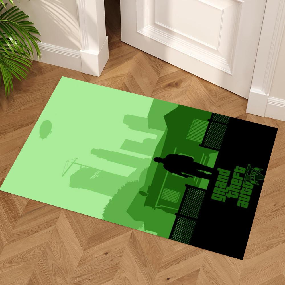 Gta Area Rug Design For Dormitory Living Rooms Balcony Outdoor Antislip Carpet Anime Office Decor Best For Christmas