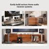 AIYIMA A07 MAX HIFI Power Amplifier, 2-Channel Home Audio, TPA3255 Class D 300W X2 Bridged Mono Amplifier, 600W, 3.5mm Line Output, Integrated Desktop