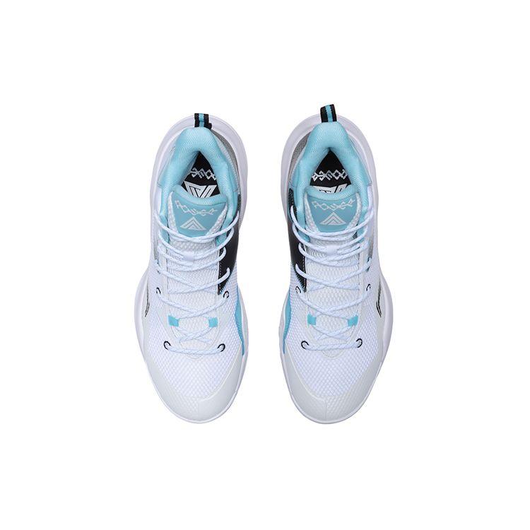 Li-Ning Power 7 White Crystal Blue Men Sneakers Black ABPQ041-1