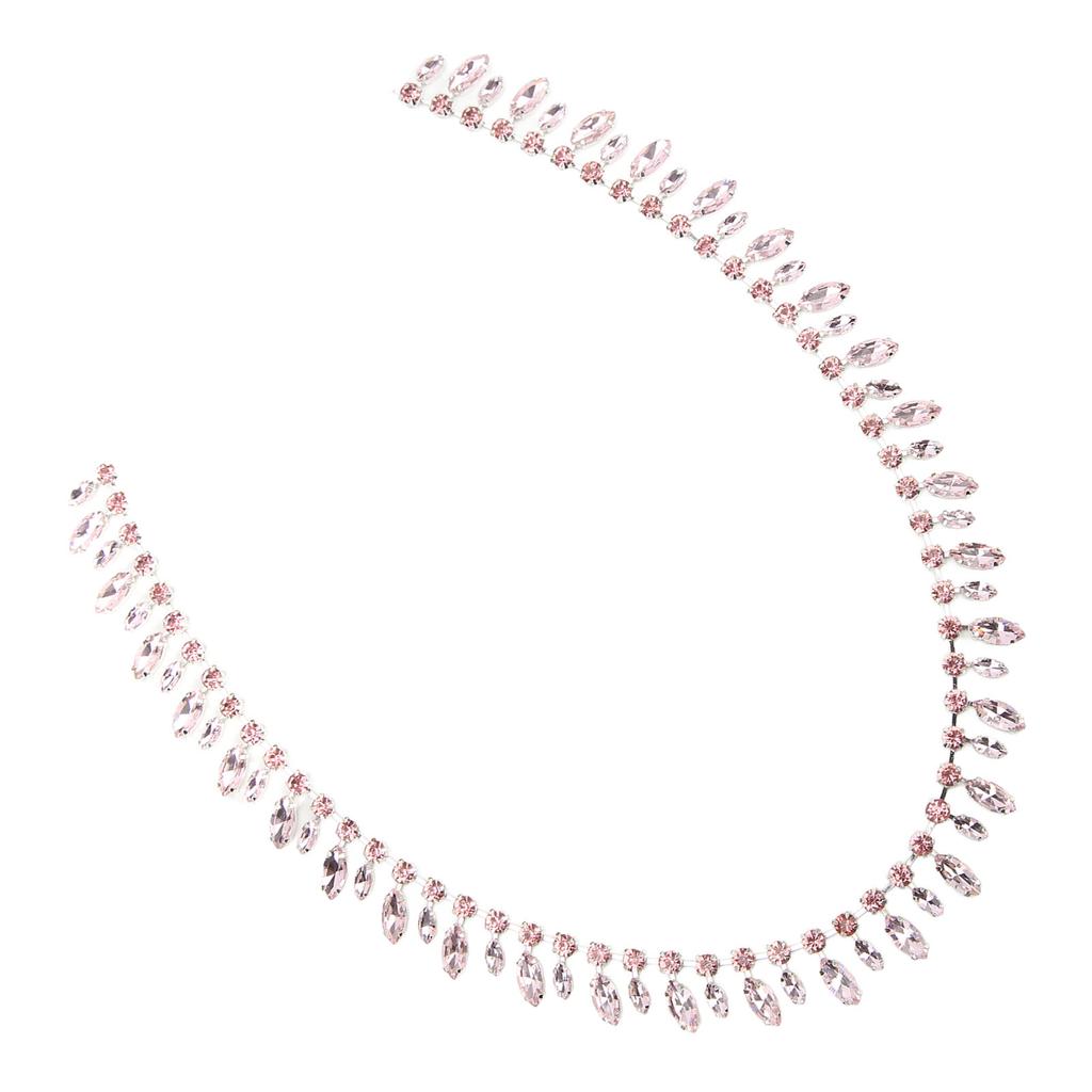 Rhinestone Chain 2.3cm Wide 1 Yards Silver Bottom Fine Workmanship Super Glittering DIY Craft