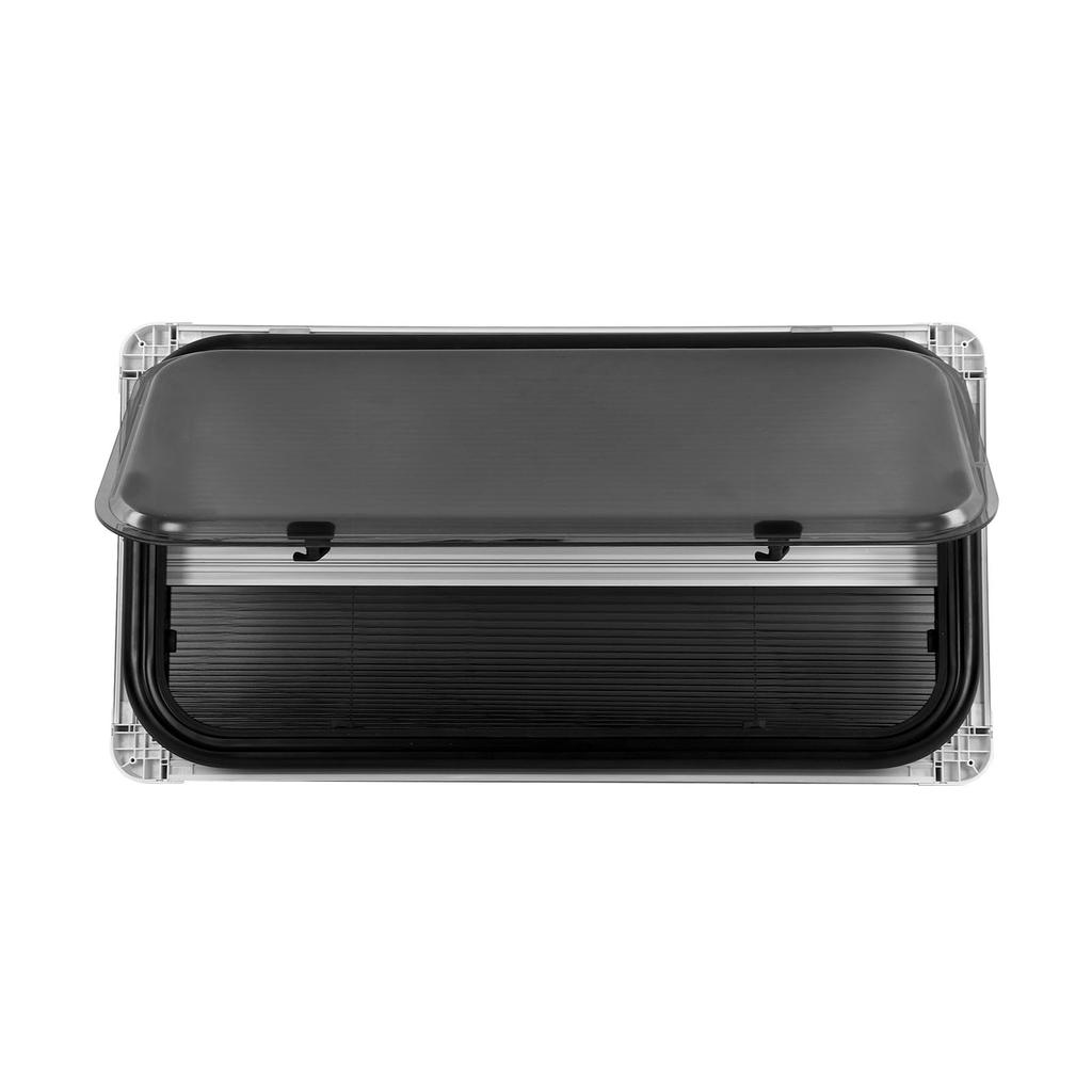 RV Push Out Window 900x450mm Double Layer Acrylic Glass 75 Degrees  Opening Angle External Exit Window with