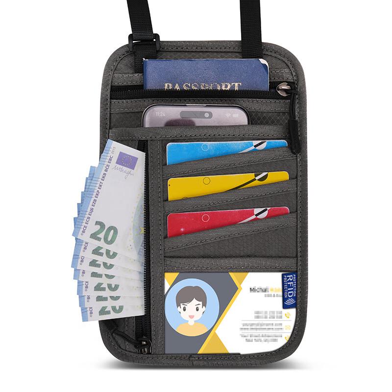 

Travel Neck Pouch Passport & Document Organizer