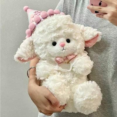 Girl Princess Lamb Plush Doll Cute Creative Doll Pink Lamb Doll Give Girl Birthday Gift Girlfriend