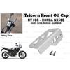 Fit For Honda NX500 "Silver Tricorn Front Oil Resorvoir Cap"