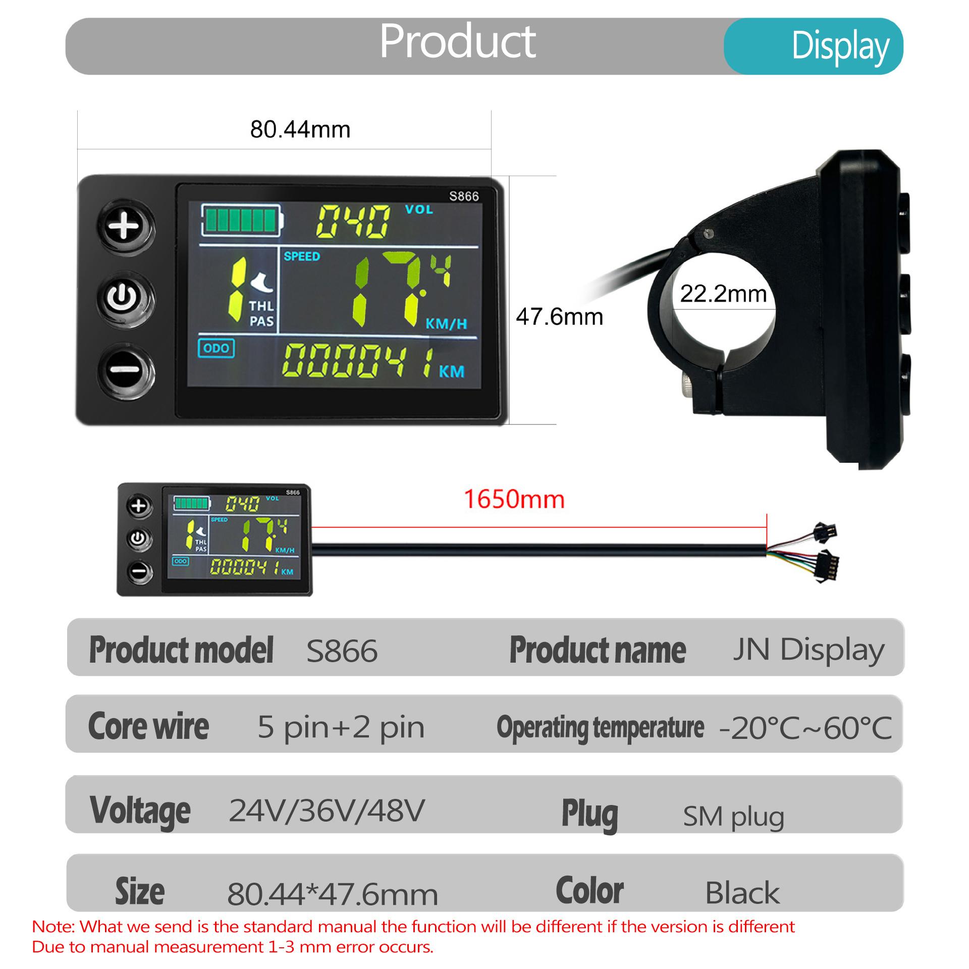 36V48V52V60V Electric Bicycle Controller 22A Tri-Mode