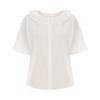 SELLY'S Shirred Neckline Short Sleeve Blouse_I6B-Cbl001