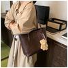 Spacious Faux Leather Tote Bag for Women Fashionable Commuter Shoulder Purse Simple Daily Large Capacity Handbag