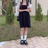 New ArrivAls Open Run BAck Ribbon Slit A Line All Shirring Sleeveless Dress
