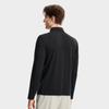 FILA White Fashion Simple Classic Solid Color Comfortable Business Commuting Casual Versatile Long Sleeve Polo Shirt Men tops Black F11M633204FBK