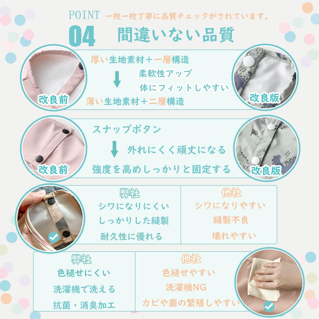 Baby Meal Long Meal Set of With Baby Food Meal Age Nursery Kindergarten Baby Shower Gift [kalavika] Apron, Sleeves, Bib, Dinosaur, 2, Sleeves,