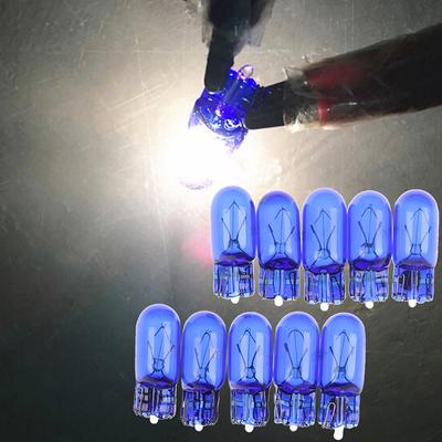 10X T10 168 W5W 5W Lampadina alogena bianca a globo Xenon per fari anteriori 12V