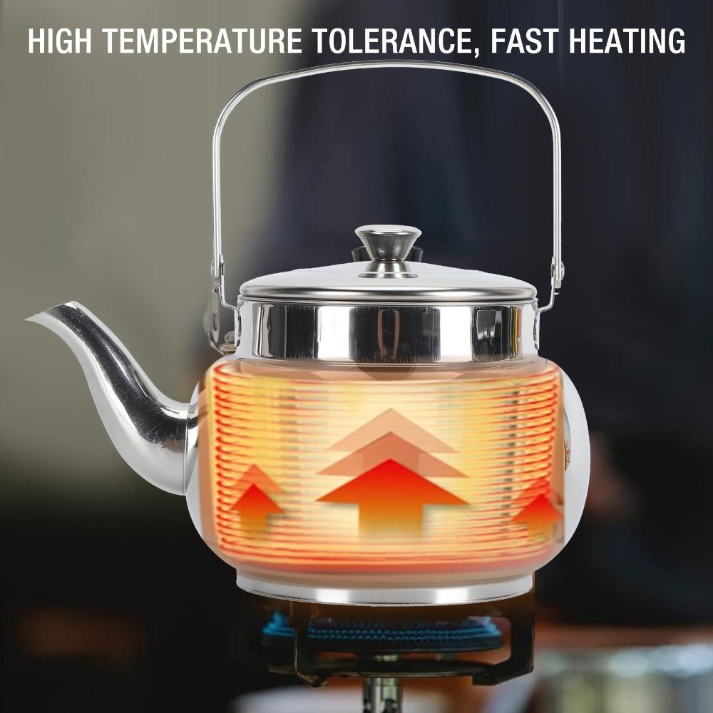 Hammered Finish Metal Tea Kettle 1L Capacity Stovetop Tea Kettle Serving Tea Pot For Tea Lovers