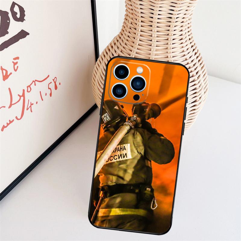 Fire Fighter Hero Phone Case For iPhone 17 Pro Max 16 15 11 12 13 14 Pro Max mini 15 16 Plus 16e 17 Air Cover