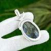 Natural Labradorite Gemstone Jewelry 925 Sterling Silver Pendant For Women