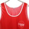 BINTANG 90s Old Back Logo Print Tank Top XXL Red Unisex Men's Used