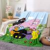 1PC Barbapapa Characters Blanket, Throw For Sofa, Bed, Travel, Camping, Livingroom,