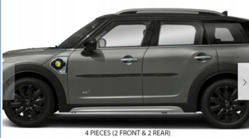 MINI COOPER 2011-2022 BLACK Side Door Moldings