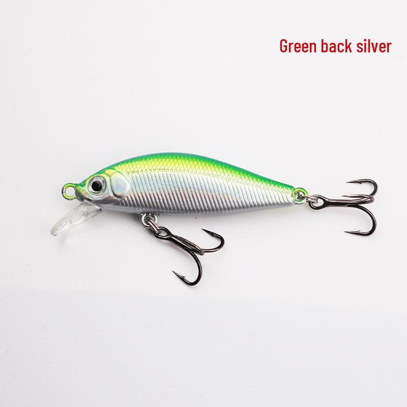 Lure Micro Minnow 5cm 3.2g, Long Cast Sinking Wobbler, Redeye Mandarin Fish Bass, All Water Layers