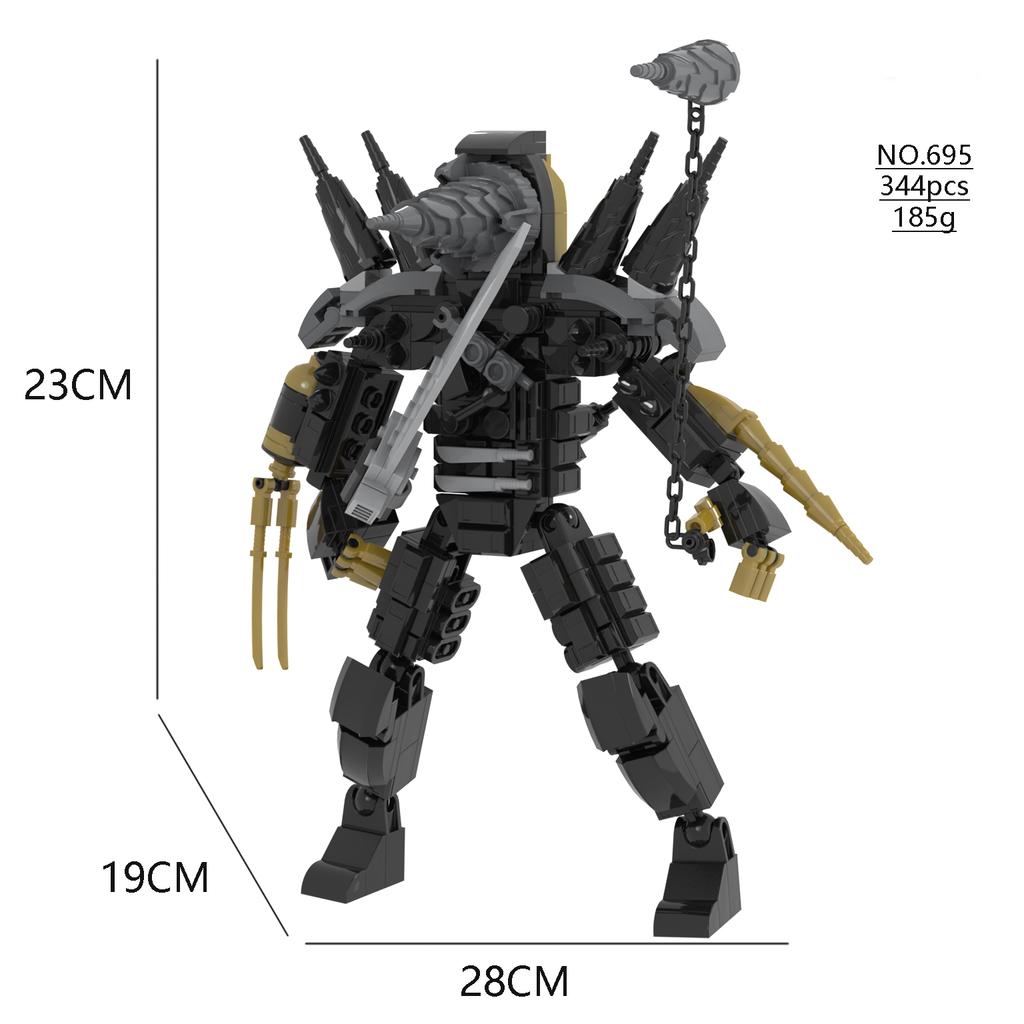 2024 Titan Drill Man MOC Skibidi Toilet Bausteine Set Mit Kette Kreatives DIY Bausteine Spielzeug Für Jungen Weihnachtsgeschenke