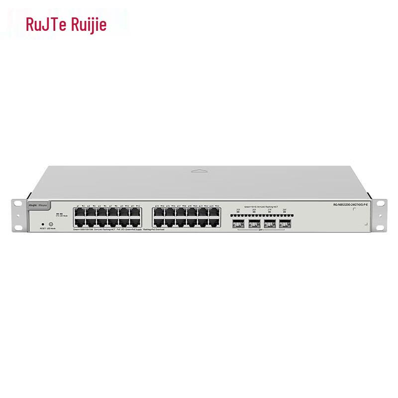 Ruijie RG-NBS3200-24GT4XS-P-E 24-Port Gigabit Layer 2 PoE Switch