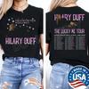 Hilary Duff das Lucky Me Tour 2026 Zweiseitiges Unisex-T-Shirt