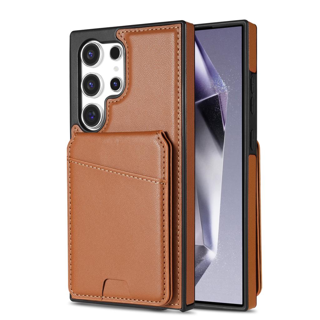 2 In 1 Detachable Vertical Cards Solt Wallet Leather Case For Samsung Galaxy S24 FE S25 Ultra S23 Plus S22 S21 A16 A55 A15 Cover