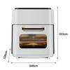 Air Fryer Easy To Clean Meals Touch Screen for Crisps Bakes Cooks White